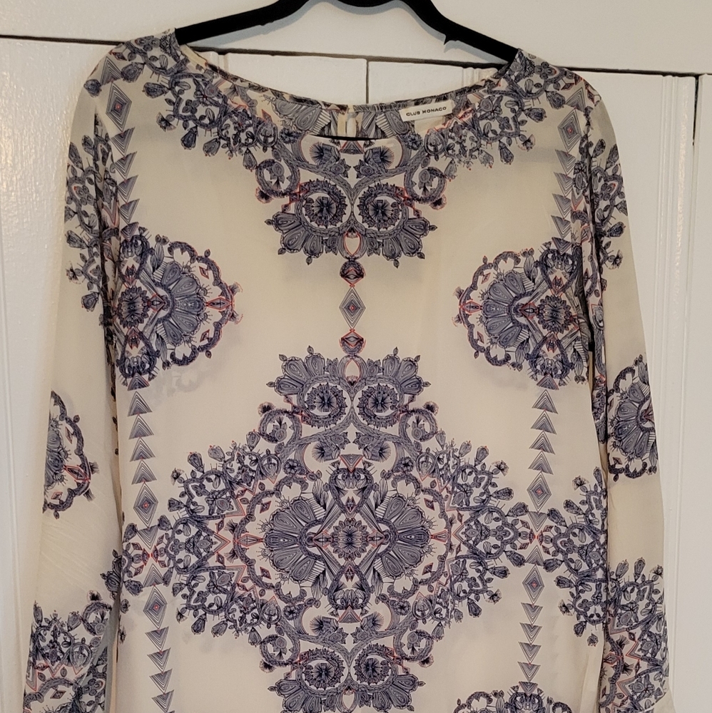 Club Monaco Floral Blouse